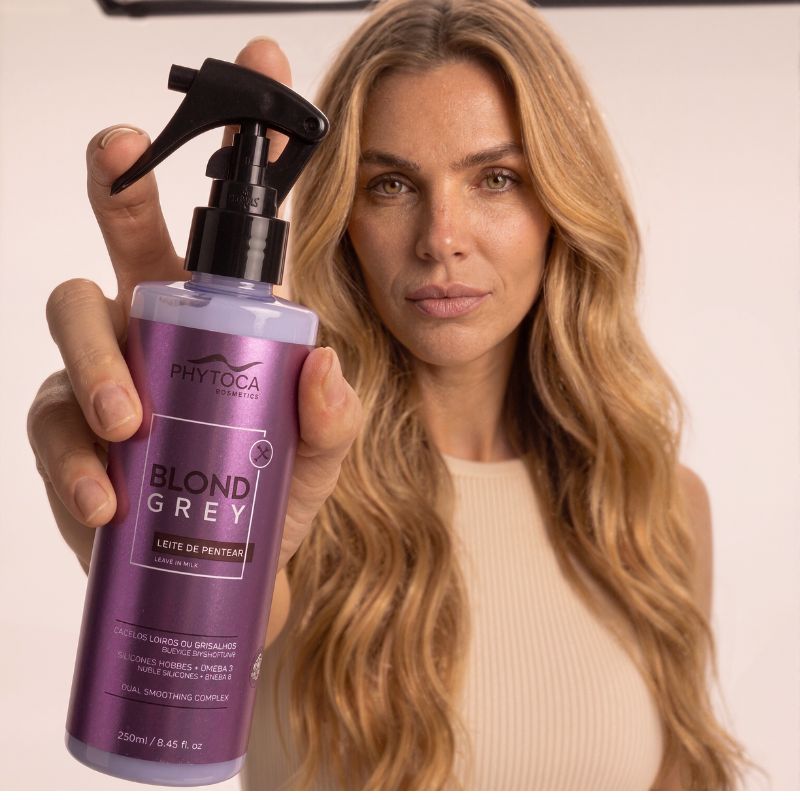 Blond Grey Leite de Pentear